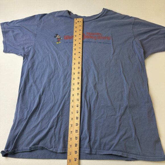 Walt Disney World Shirt Mens 2XL Blue Mickey Mouse Vacation Kingdom Graphic Tee - Picture 6 of 9